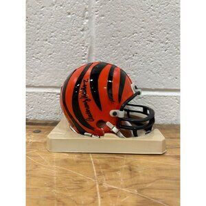 Anthony Munoz signed autographed Cincinnati Bengals VSR4 Mini Helmet Beckett